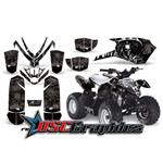 4X4 Black Reaper Vinyl Wraps Fit Polaris Outlaw 50 2002-2010