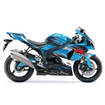 Street Bike Blue Complete Graphic Kit Fits GSXR 1300 Suzuki 2008-2013