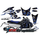 Yamaha Banshee Snow Mobile Blue NorthStar Vinyl Graphics Fit FX Nytro