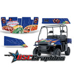 Polaris Ranger 500 XP 2005-2008 UTV Blue Vagas Baller Vinyl Wrap Kit