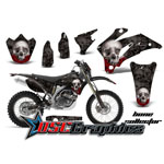 Yamaha Banshee WR450F 2007-2011 Motocross Black Bone Collector Vinyl Kit - DSC-456465944L
