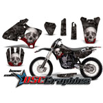 Yamaha Banshee YZ426 2000-2002 Motocross Black Bone Collector 4 Stroke Sticker Graphic Kit - DSC-456465952T