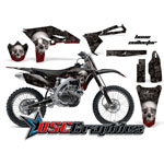 Yamaha Banshee YZF 2010-2011 Motocross Black Bone Collector 4 Stroke Vinyl Graphic Kit