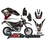 2007-2008 Yamaha Banshee WRR Motocross Black Bone Collector Sticker kit - DSC-456465944B