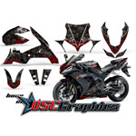 Yamaha R1 2004-2005 Sport Bike Black Bone Collector Vinyl Kit