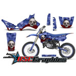 Yamaha Banshee YZ80 1993-2001 Motocross Blue Bone Collector Graphic Kit - DSC-456465653U