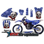 2000-2002 Yamaha Banshee YZ426 Motocross Blue Bone Collector 4 Stroke Sticker Graphic Kit