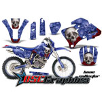 Yamaha Banshee WR Motocross Blue Bone Collector Vinyl Graphic Kit Fits 1998-2002