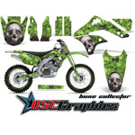 2000-2009 Kawasaki KLX400 Motorcycle Green Bone Collector Graphic Kit