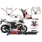 Honda CRB600RR 2007-2008 Sport Bike White Bone Collector Graphic Sticker Kit