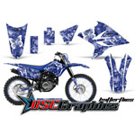2005-2011 Yamaha Banshee TTR230 Motocross Blue Butterflies Vinyl Sticker Kit