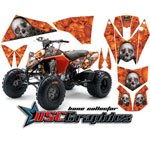 2008-2011 KTM 505 ATV Orange Bone Collector Vinyl Graphic Kit - DSC-556465469DA