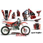 Mad Hatter Red 1989-1990 Honda CR500 Off Road Decal Graphic Wrap Kit
