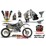 Moto 1989-1990 Honda CR500 Iron Maiden Black Decal Graphic Wrap Kit