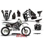Reaper Motocross Black Decal Graphic Wrap Kit 1989-1990 Honda CR500