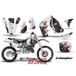 T Bomber Black Moto 1989-1990 Honda CR500 Vinyl Graffix Wrap Kit