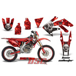 Moto 2004-2013 CRF 250X Red Bone Collector Decal Graphic Wrap Kit - DSC-0456465465-BCR