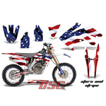 2004-2013 CRF 250X Stars and Stripes Moto Vinyl Graphic Wrap Kit