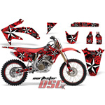 Moto 2002-2004 Honda CRF 450R North Star Red Decal Graphic Wrap Kit