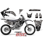 Reaper Silver Moto 2002-2004 Honda CRF 450R Vinyl Graphic Wrap Kit