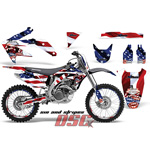 Sins and Stripes Dirt Bike Vinyl Sticker Graphic Wrap Kit 2002-2004 Honda CRF 450R