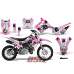 Luna Motocross Pink Decal Graphic Wrap Kit 2013 Honda CRF110