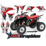 Honda TRX 700XX ATV Red Camoplate Graphic Kit Fits