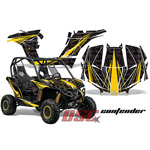 2013 CanAm BRP Maverick 1000 XRS Contender Yellow and Black UTV Vinyl Graphic Wrap Kit - DSC-456465399-CNTY