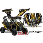 2013 CanAm BRP Maverick 1000 XRS Mad Hatter Yellow and Black UTV Vinyl Graphic Wrap Kit