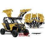 CanAm BRP Maverick 1000 XRS Yellow Reaper UTV Graphic Wrap Kit 2013