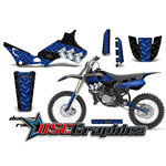 1993-2001 Yamaha Banshee YZ80 Motocross Blue Diamond Race Graphic Kit