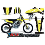 1996-1998 Suzuki RM Motocross Yellow Diamond Race Graphic Kit