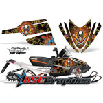 Snow Mobile Pirates Vinyl Stickers Fit Arctic Cat Crossfire