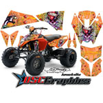 KTM 450 ATV Orange Love Kills Vinyl Graphic Kit Fits 2008-2011 - DSC-556465469G