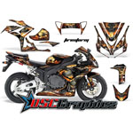 Honda CBR100RR Sport Bike Firestorm Graphic Kit Fits 2006-2007