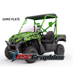 2007-2009 Kawasaki Teryx 750 UTV Green Camo Plate Vinyl Stickers Kit