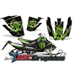 Arctic Cat Snow Pro 500 Snow Mobile Black Reloaded Vinyl Stickers