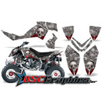 Polaris Outlaw 450 2006-2008 Quad Grey Bone Collector Vinyl Graphics