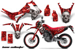 Bone Collector Dirt Bike Vinyl Sticker Graphic Wrap Red Kit 2013 Enduro Honda CRF 250L - DSC-456465000-BCR