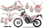 Butterfly Red and White Moto 2013 Enduro Honda CRF 250L Vinyl Graffix Wrap Kit