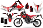 Carbon X Red Moto 2013 Enduro Honda CRF 250L Vinyl Graffix Wrap Kit