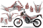 2013 Enduro Honda CRF 250L Widow Maker Red and White Moto Vinyl Graphic Wrap Kit