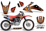 Moto 2003-2012 CRF 150F Pirates Red Decal Graphic Wrap Kit