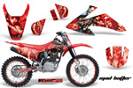 2003-2012 CRF 150F Red Mad Hatter Moto Vinyl Graffix Wrap Kit