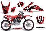 2003-2012 CRF 150F North Star Red Moto Vinyl Graphic Wrap Kit