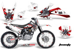 White and Red Toxcity Moto 2003-2012 CRF 150F Vinyl Graffix Wrap Kit