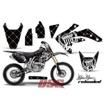 Reloaded White and Black Moto 1995-2012 Honda CR125 Vinyl Graphic Wrap Kit