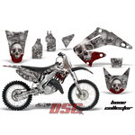 Bone Collector Silver Moto 1995-2012 Honda CR125 Vinyl Graffix Wrap Kit