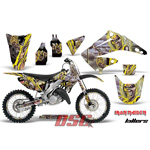 1995-2012 Honda CR125 Iron Maiden Yellow Moto Vinyl Graphic Wrap Kit