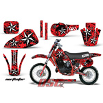 North Star Red Dirt Bike Vinyl Sticker Graphic Wrap Kit 1984-1985 Honda CR60